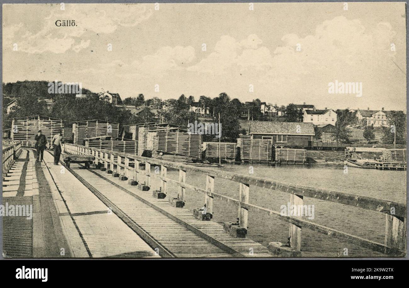 Segheria Gällö. Foto Stock