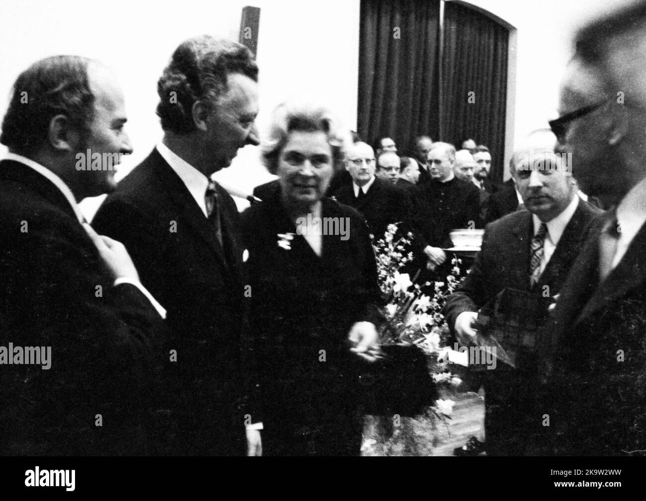 La visita del presidente federale Gustav Heinemann e della sua donna Hilda a Paderborn il 9 marzo 1972 si è recata nella città, che era anche la circoscrizione elettorale Foto Stock