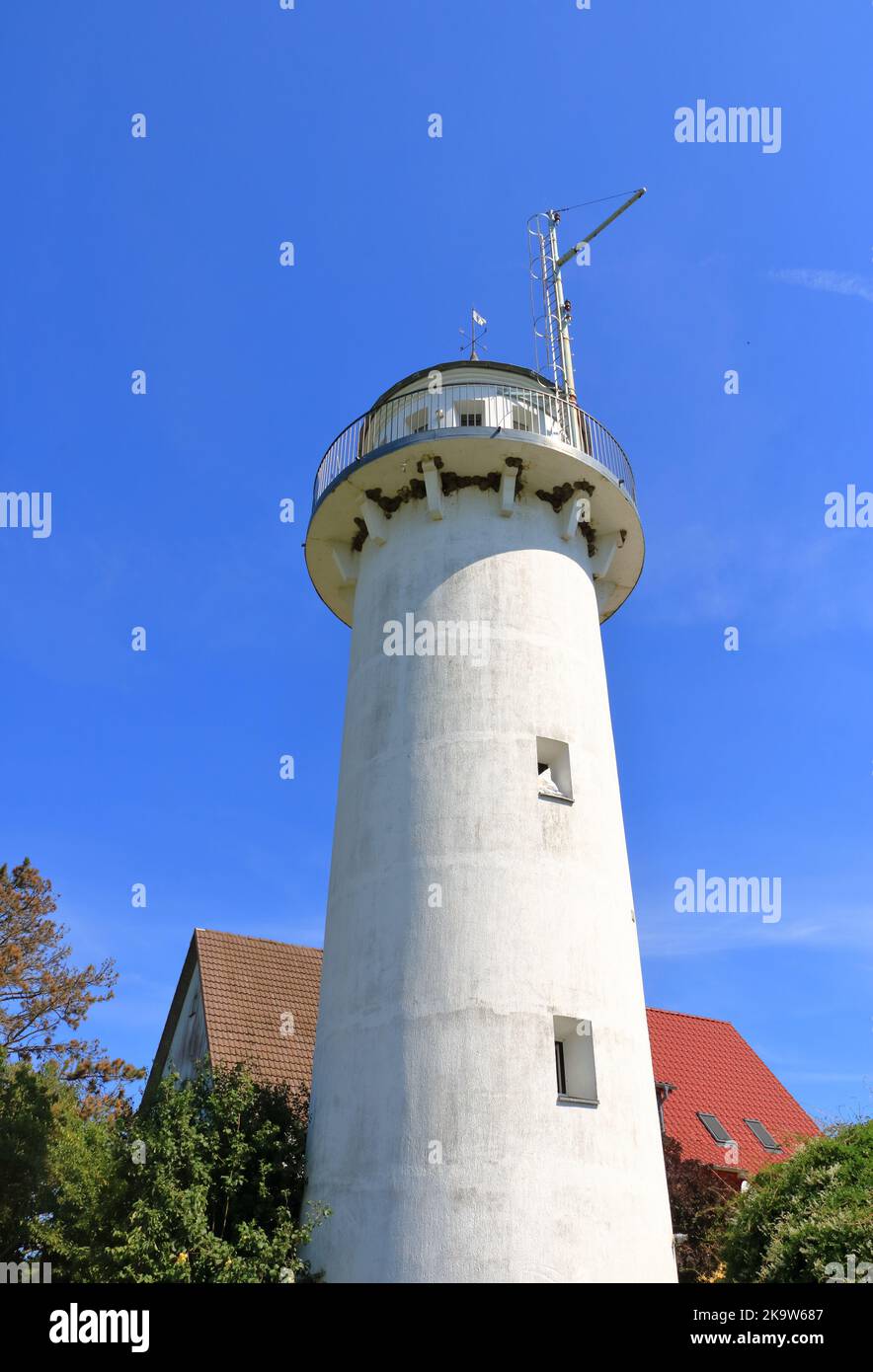 Il Lotsenturm Usedom a Karnin, Germania Foto Stock