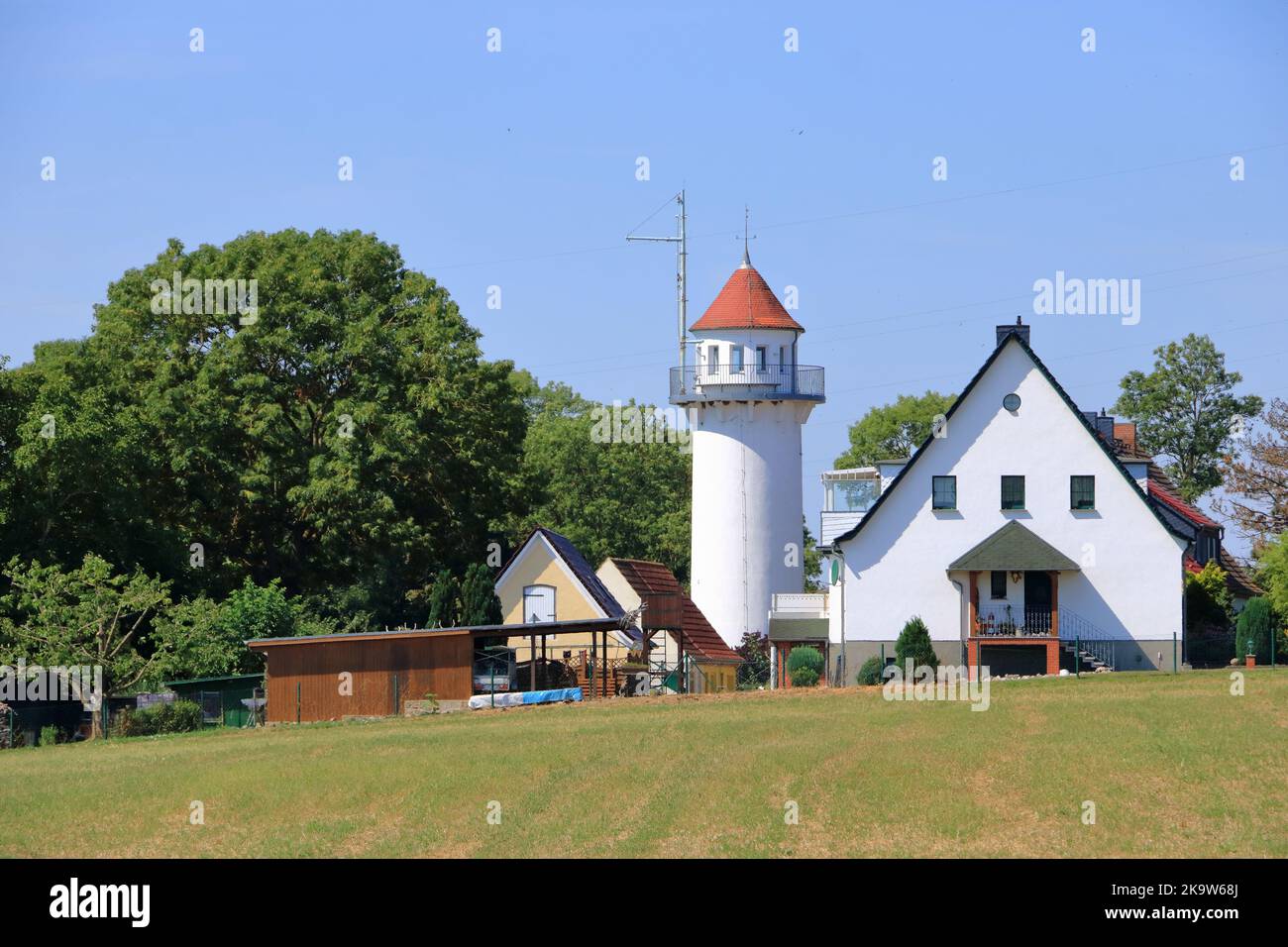 Il Lotsenturm Usedom a Karnin, Germania Foto Stock