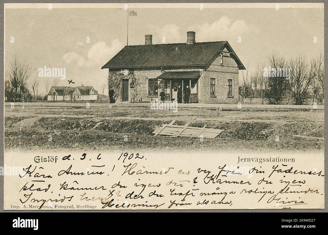 Stazione di Gislöv. Foto Stock