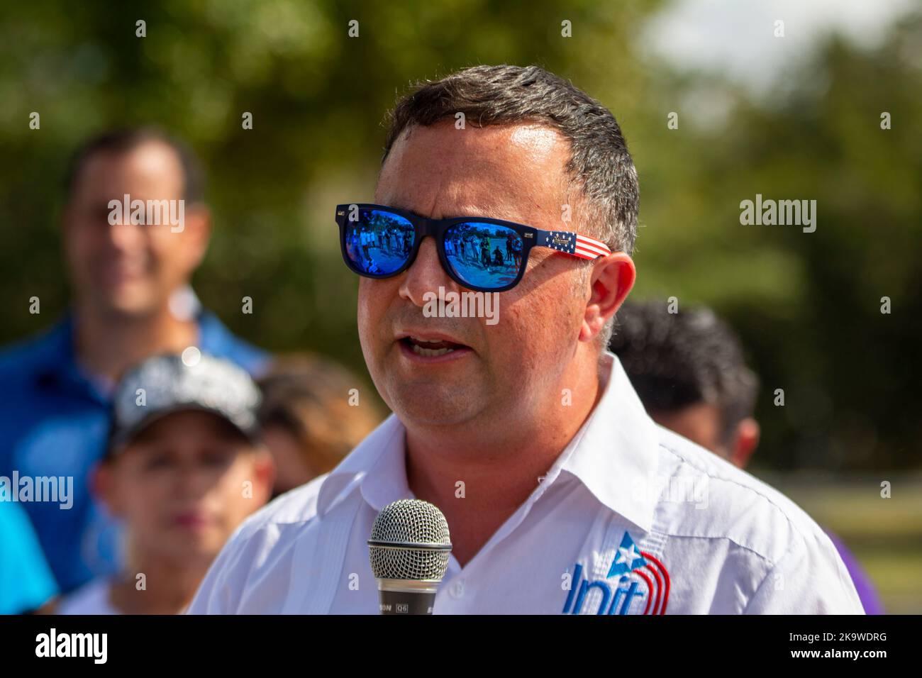 Kissimmee, Florida, Stati Uniti. 29th Ott 2022. 29 ottobre 2022, Kissimmee, Florida: Il Rep. Democratico della Florida Darren Soto partecipa a un evento GOTV nella Florida centrale. (Credit Image: © Dominic Gwinn/ZUMA Press Wire) Credit: ZUMA Press, Inc./Alamy Live News Foto Stock