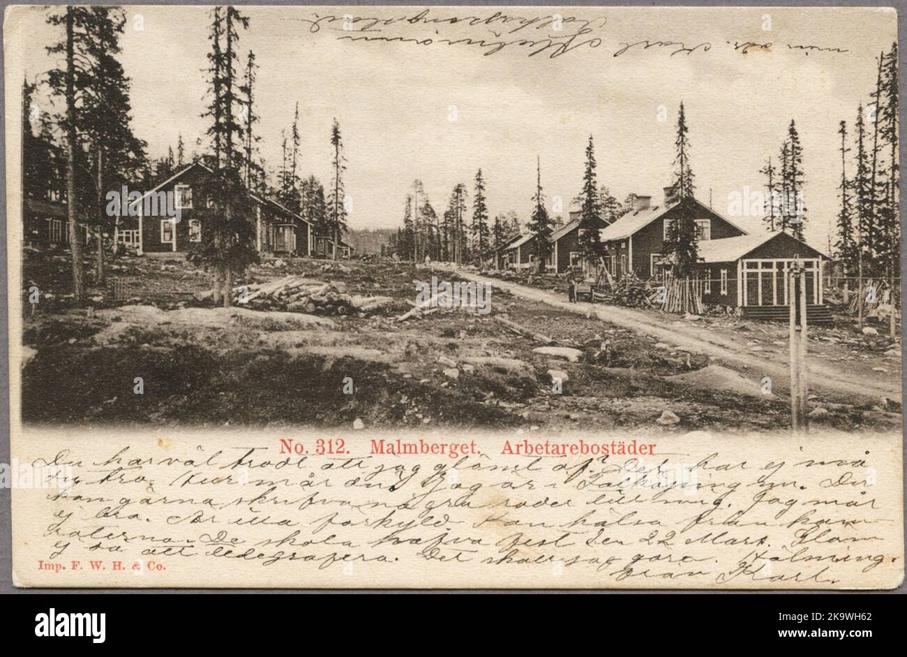 Personale che alloggia per i dipendenti nelle miniere di Malmberget. Foto Stock