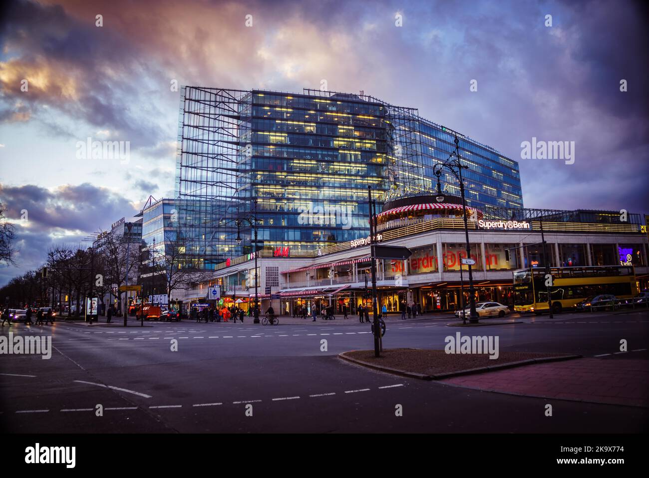 Berlino, Kurfürstendamm, Helmut Jahn, Kranzler-Eck, Architektur Foto Stock