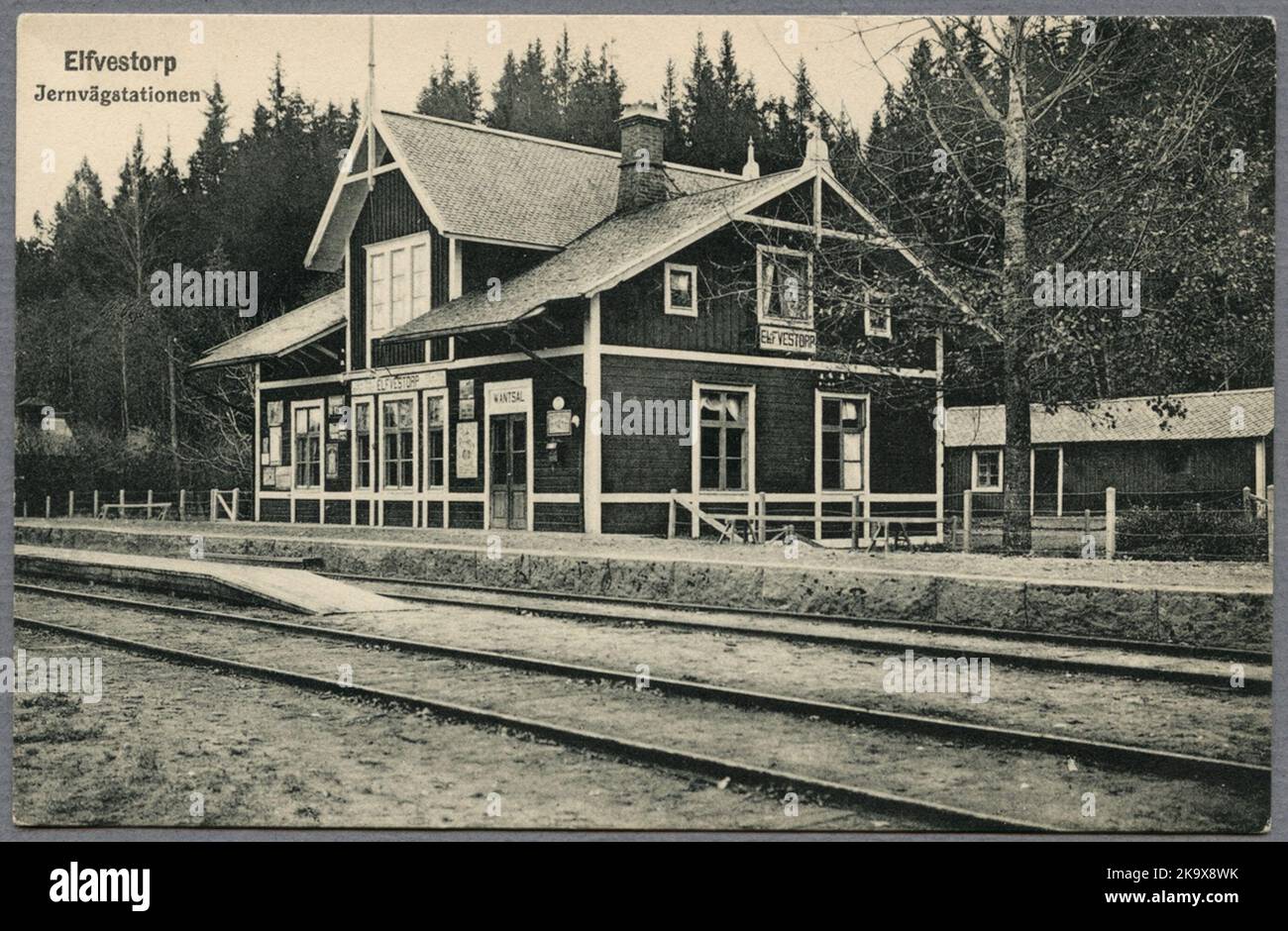 La stazione di Älvestorp. Foto Stock