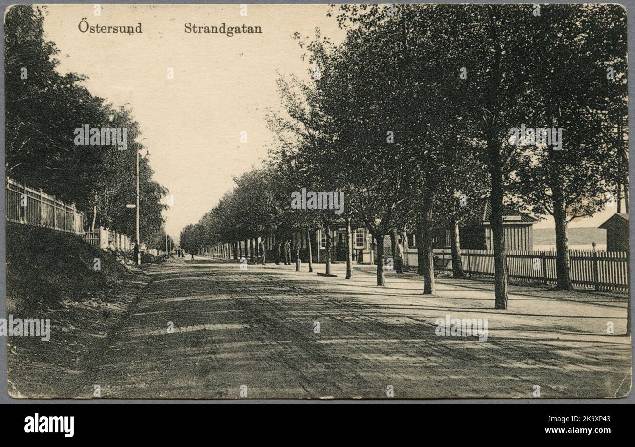 Strandgatan a Östersund. Foto Stock