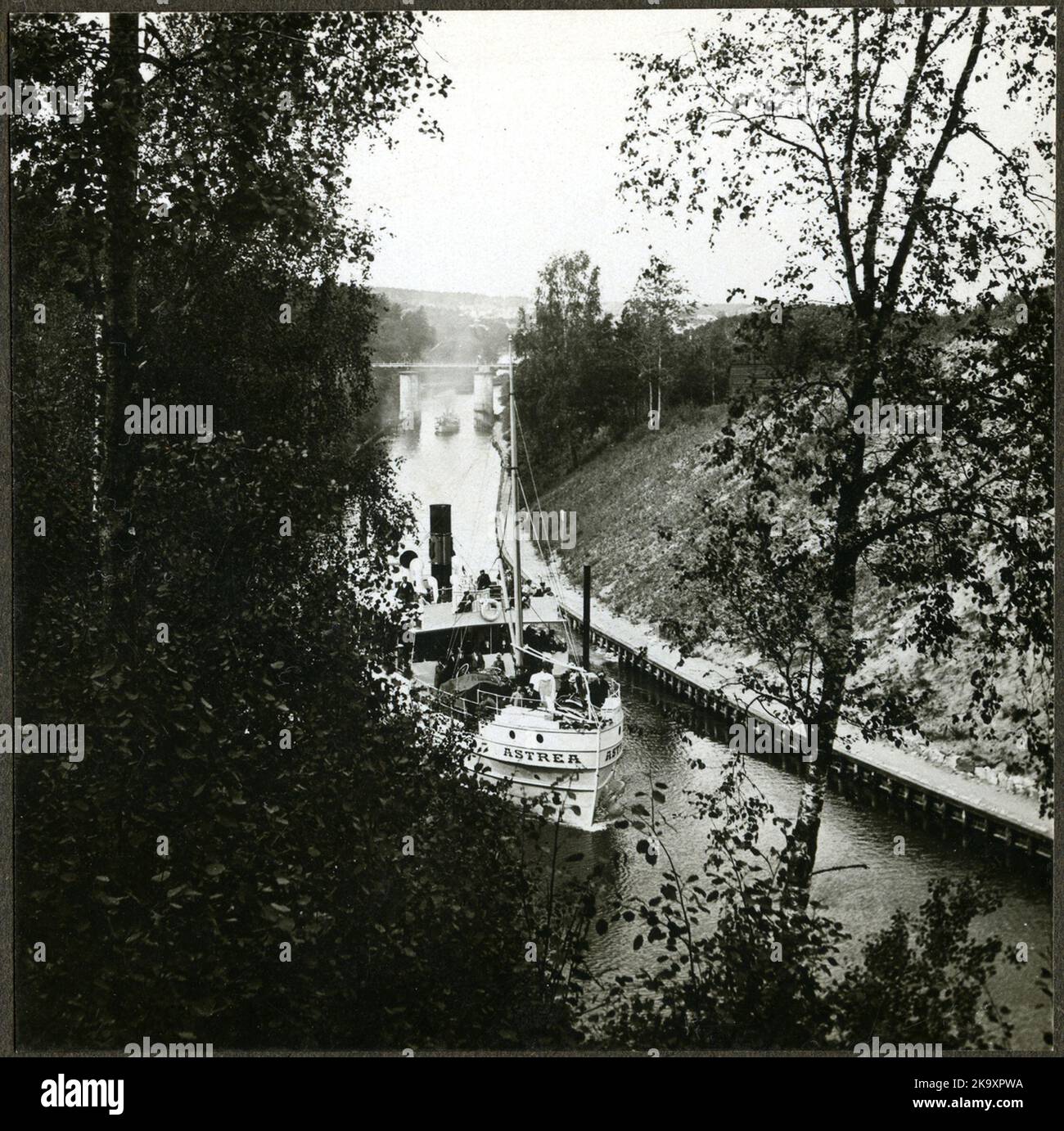 Il vaporetto Astrea. Era attivo con il nome di 1889 a 1908 Foto Stock