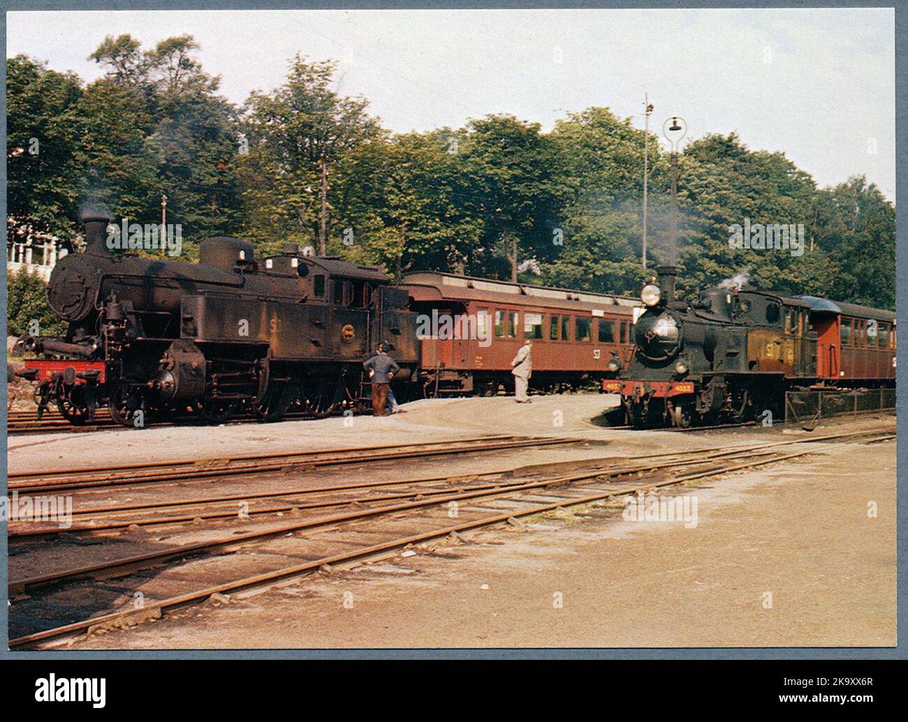 Ferrovie statali, SJ S8 1648, SJ S3T 4053. Foto Stock