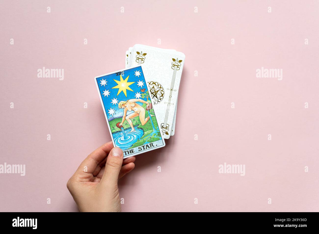 La carta classica del ponte Rider Waite Foto Stock