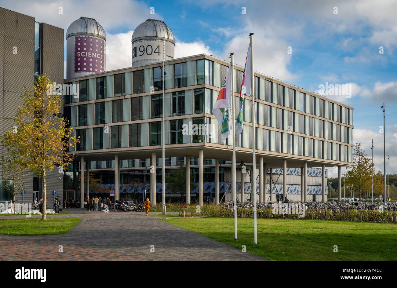 Amsterdam, Paesi Bassi, 26.10.2022, edificio dell'Università di Amsterdam presso il Science Park Foto Stock