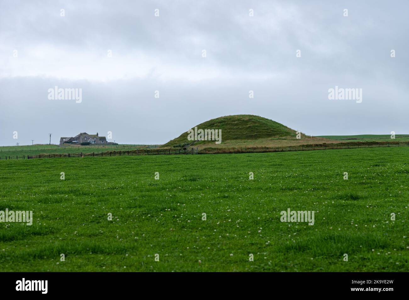Maeshowe, neolitico chambered, Orkney, Scozia, Regno Unito Foto Stock