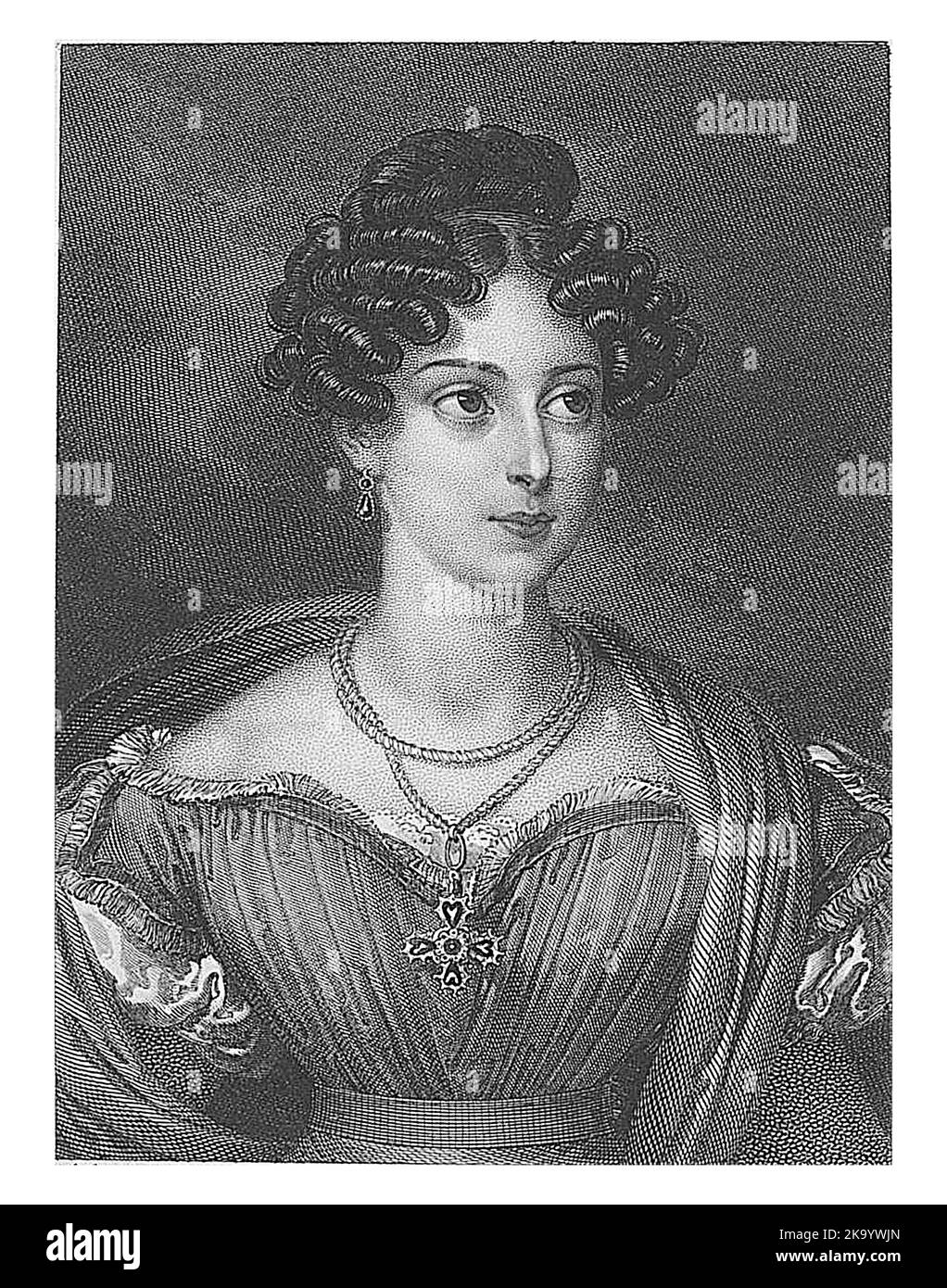 Ritratto di Maria Elisabeth von Savoyen-Carignan, Franz Xaver StÃ¶ber, dopo Johann Nepomuk Ender, 1820 - 1858 Foto Stock