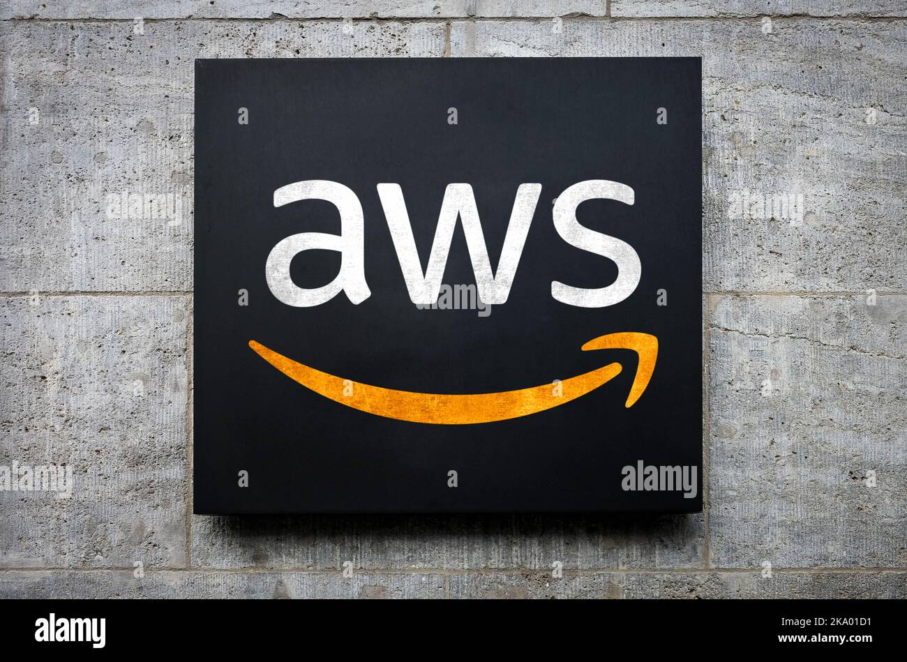 AWS - servizi Web Amazon Foto Stock