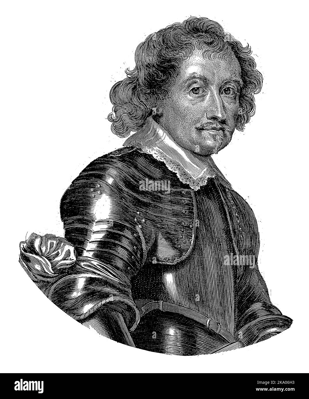 Ritratto di Johan Maurits in cerchio. Foto Stock