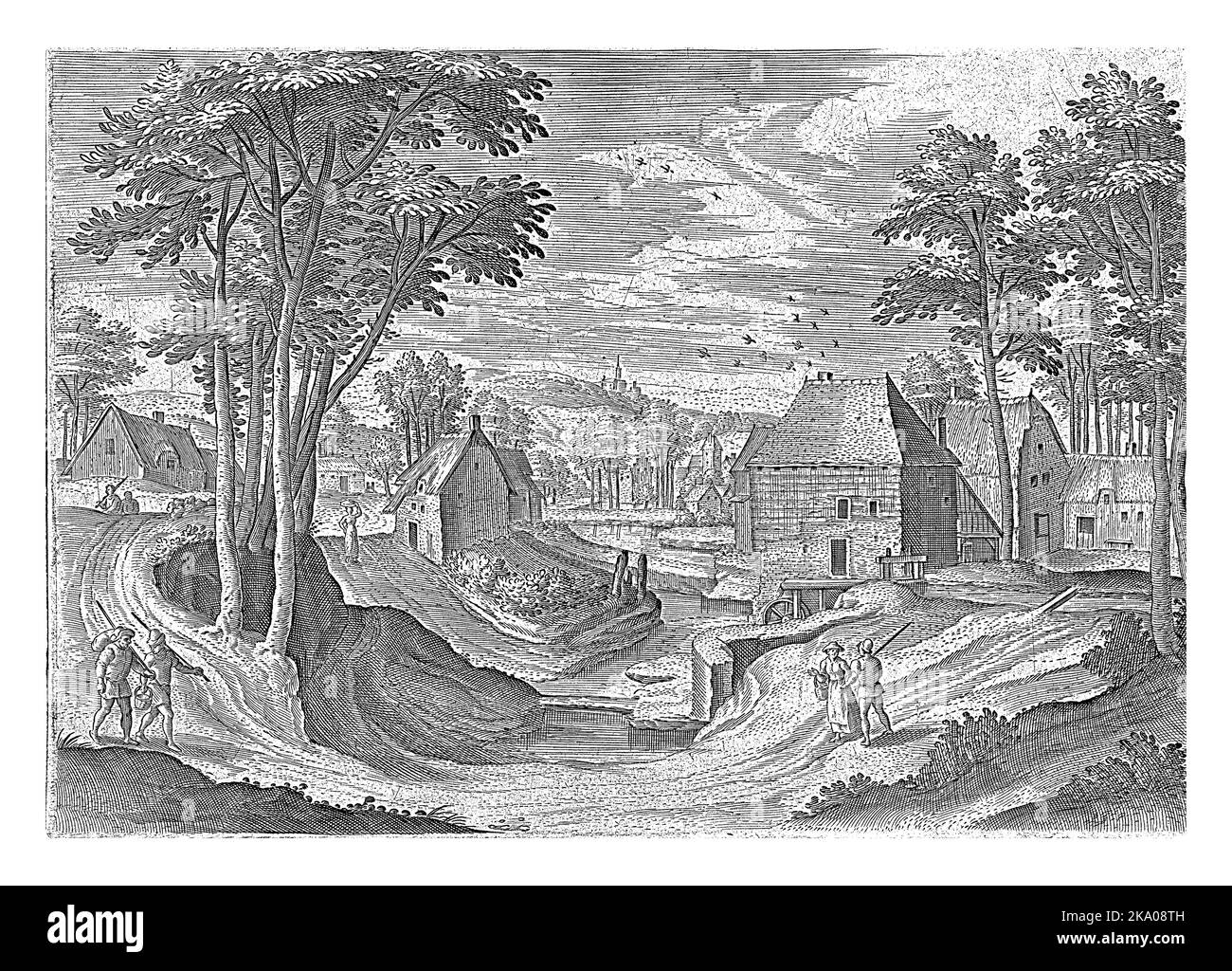 Vista sui dintorni di Schaerbeek, vicino a Bruxelles. La stampa fa parte di una serie di volti provenienti dall'area di Bruxelles. Foto Stock