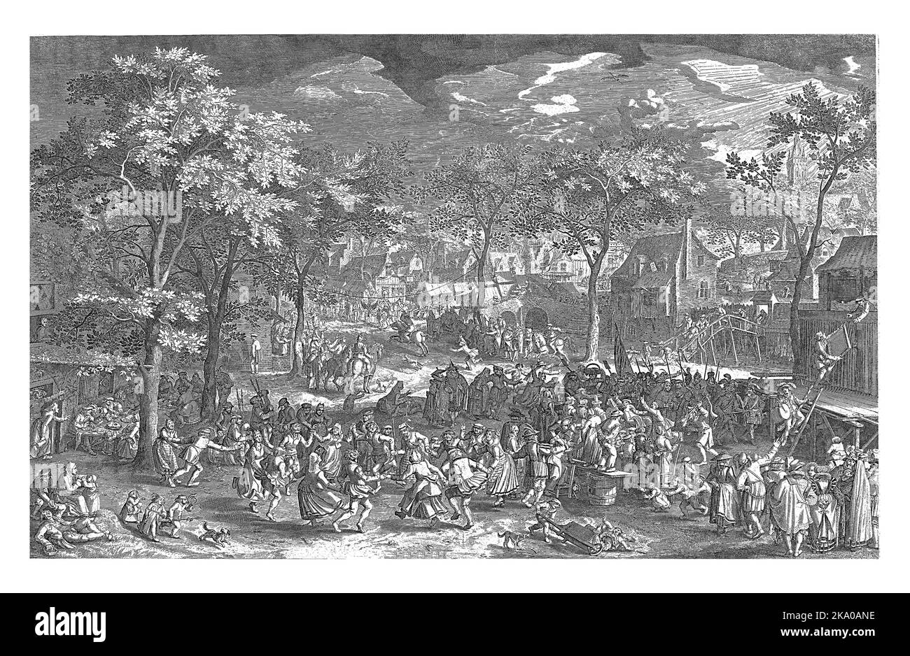 Fiera del paese, c.. 1610, Willem Isaacsz. Van Swanenburg, dopo David Vinckboons (i), 1645 - 1706 Grande rappresentazione della fiera in un villaggio. Foto Stock Fiera del paese, c.. 1610, Willem Isaacsz. Van Swanenburg, dopo David Vinckboons (i), 1645 - 1706 Grande rappresentazione della fiera in un villaggio. Foto Stock