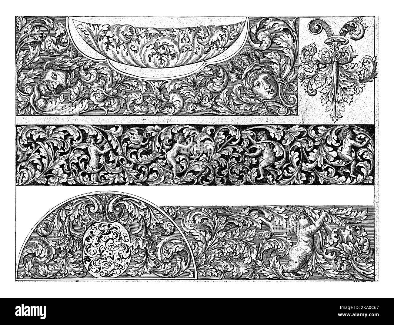 La parte superiore presenta anche una ciotola, un coperchio e un motivo a foglia (parzialmente). Foto Stock