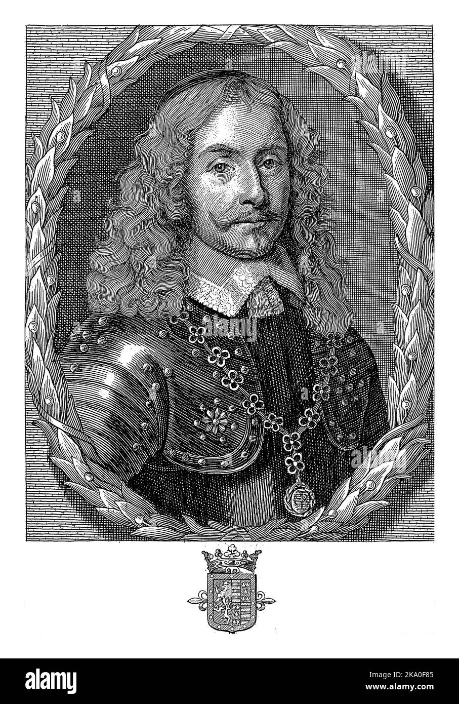Ritratto di Don Antonio Pimentel de Prado, consigliere della Regina Cristina di Svezia. Foto Stock