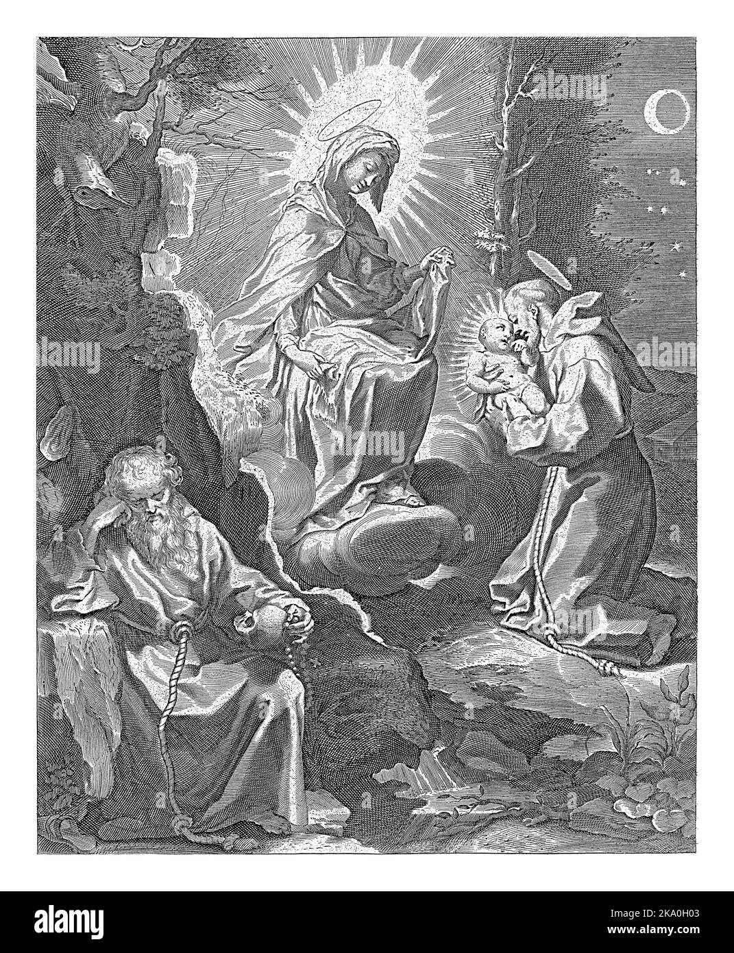 Visione di san francesco d'assisi immagini e fotografie stock ad alta