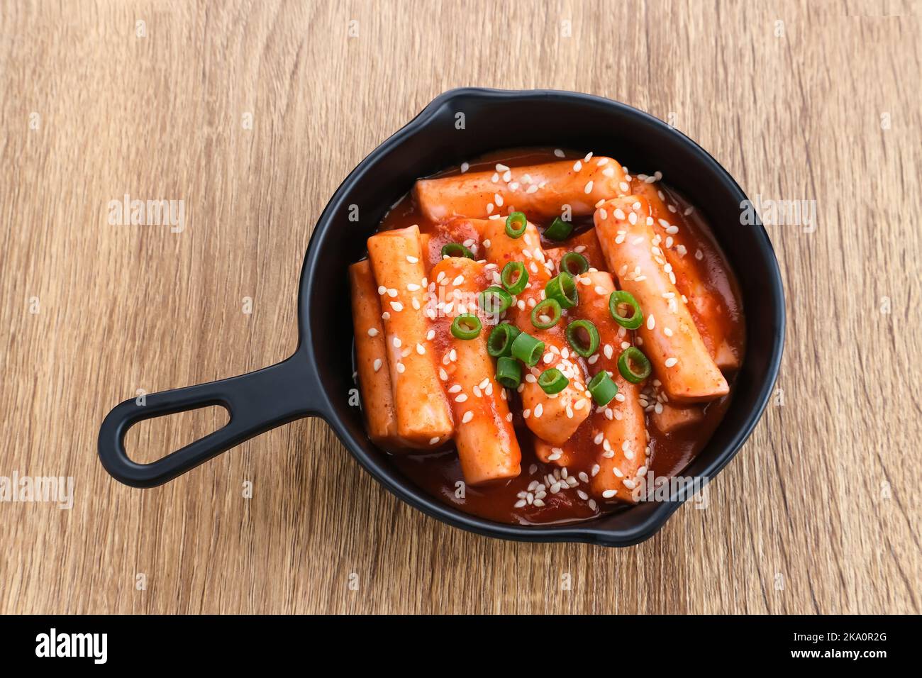 Tteokbokki NON piccanti - Sticky rice cakes coreane con salsa rossa