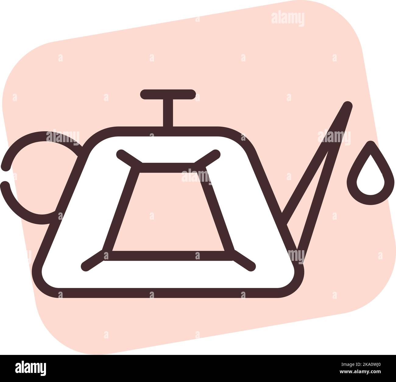 Olio per auto in lattina, illustrazione o icona, vettore su sfondo bianco. Illustrazione Vettoriale