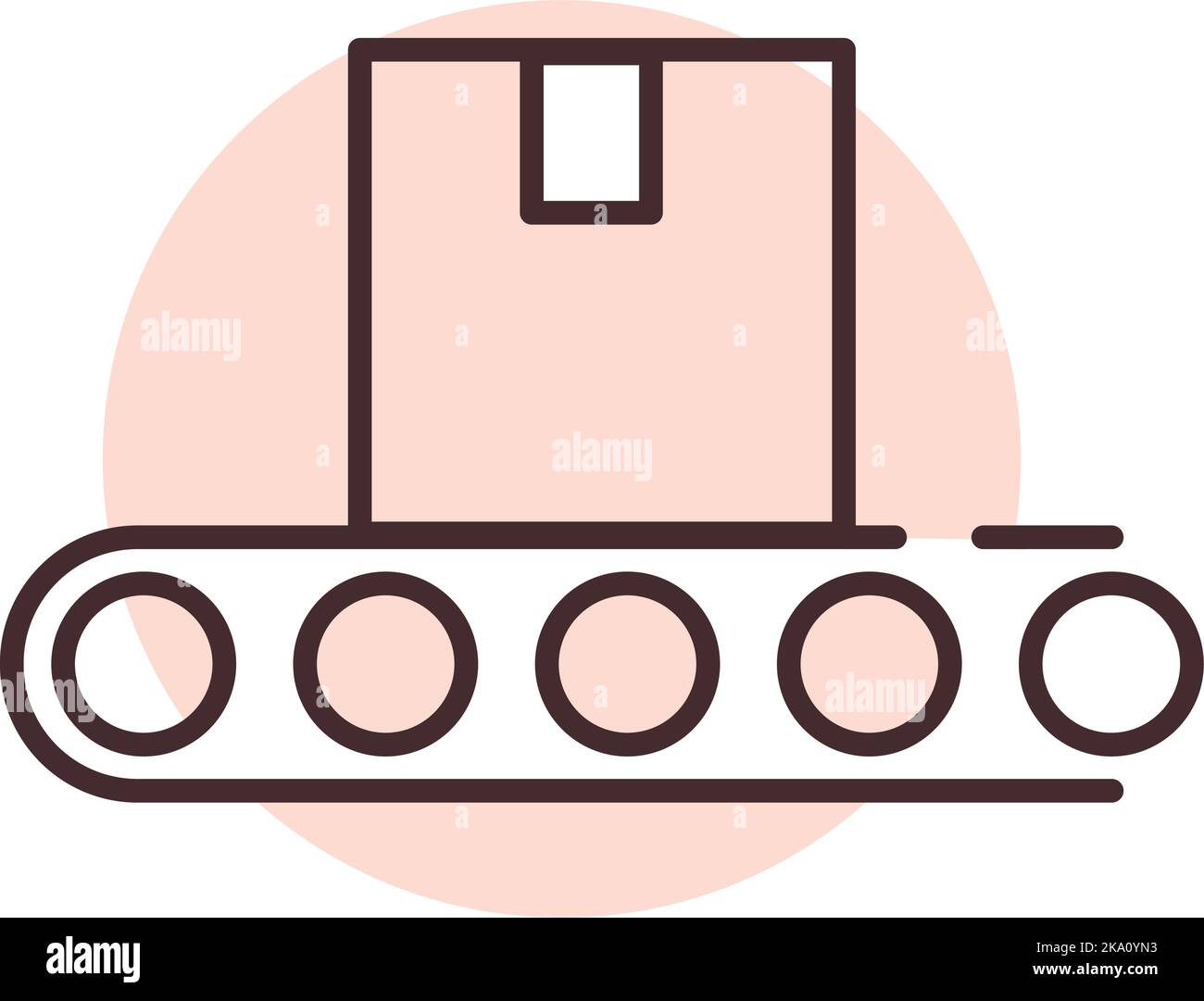 Scorta di consegna, illustrazione o icona, vettore su sfondo bianco. Illustrazione Vettoriale