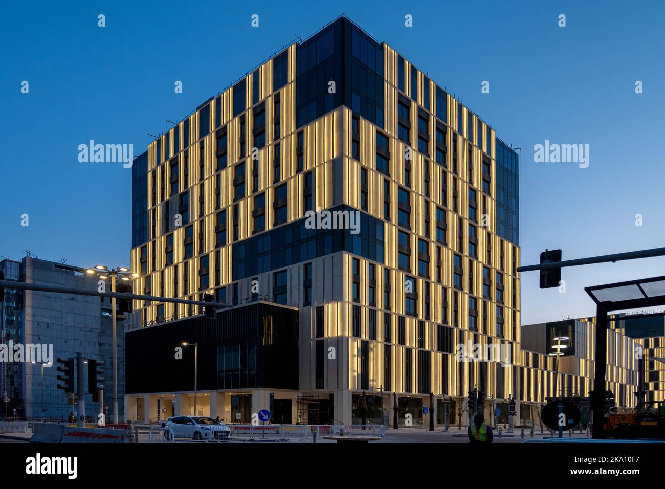 Lusail boulevard nuova città di sviluppo del Qatar Foto Stock