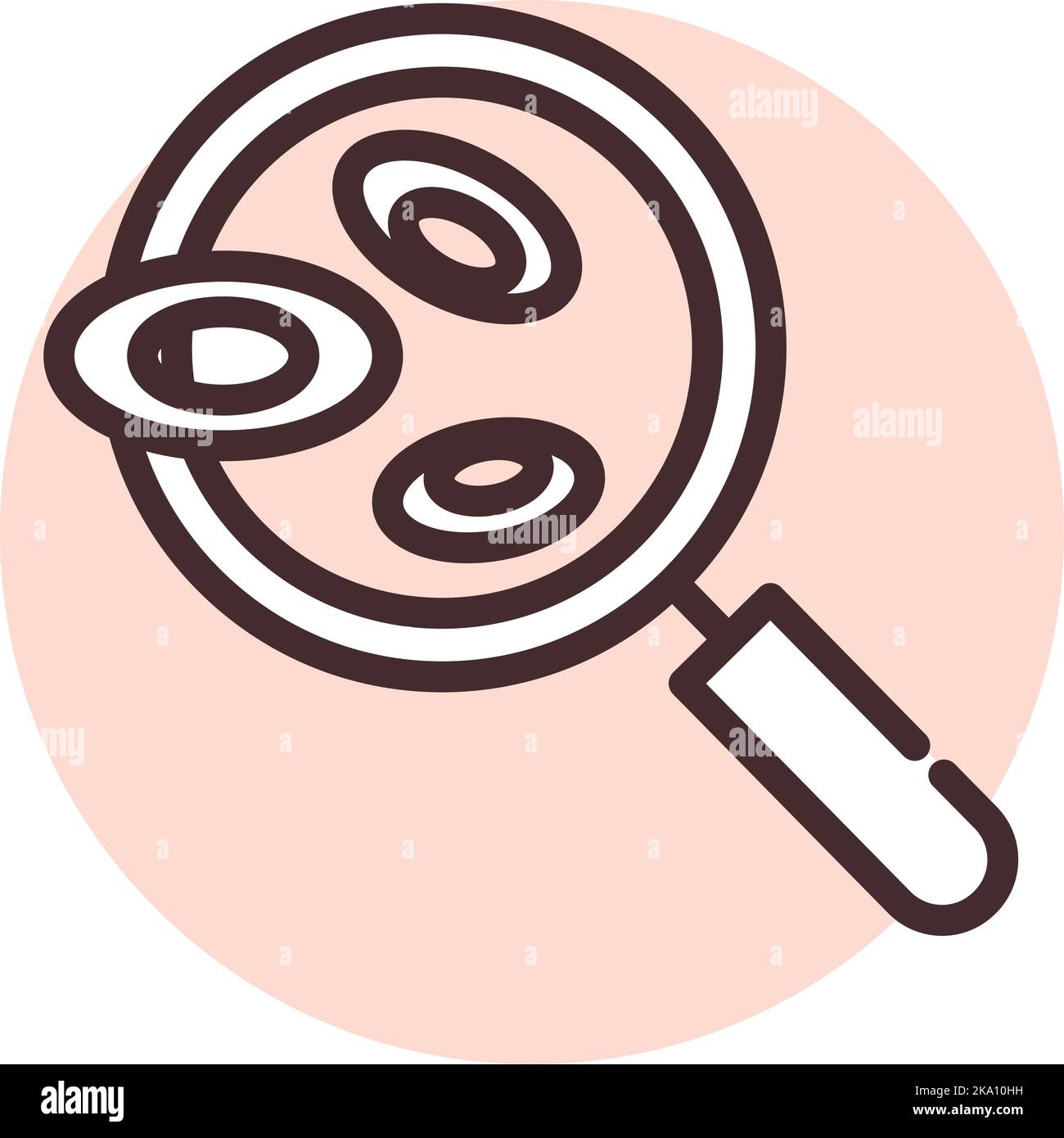 Esame del sangue, illustrazione o icona, vettore su sfondo bianco. Illustrazione Vettoriale