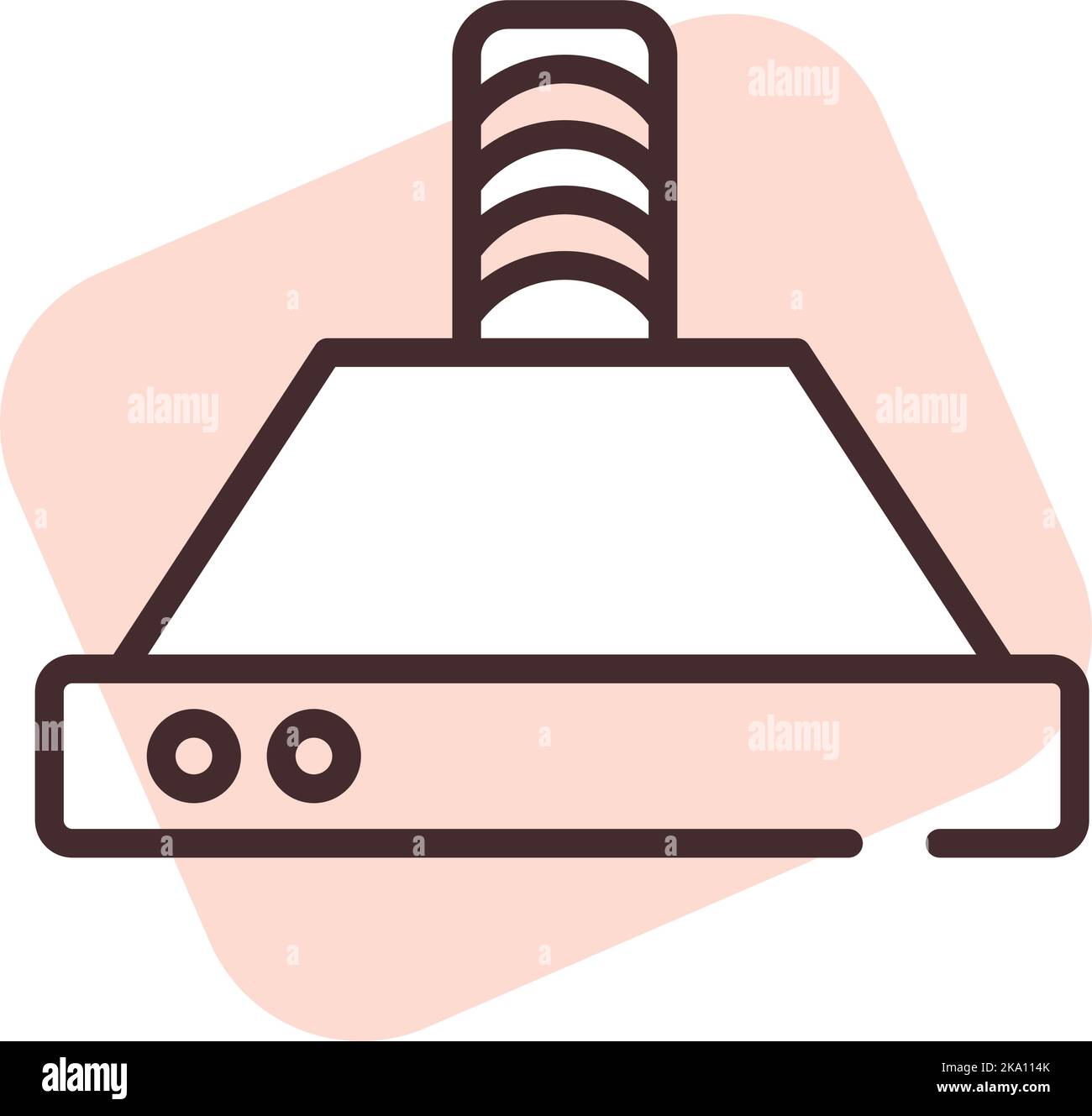 Home fornisce aria condizionata, illustrazione o icona, vettore su sfondo bianco. Illustrazione Vettoriale