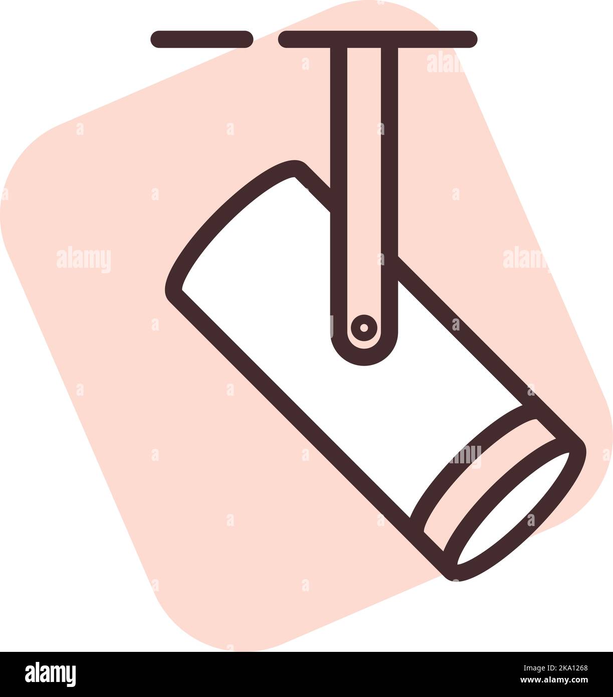 Lampada da palco, illustrazione o icona, vettore su sfondo bianco. Illustrazione Vettoriale