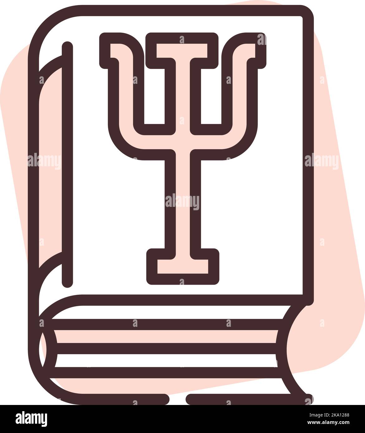 Fisiologia mentale, illustrazione o icona, vettore su sfondo bianco. Illustrazione Vettoriale