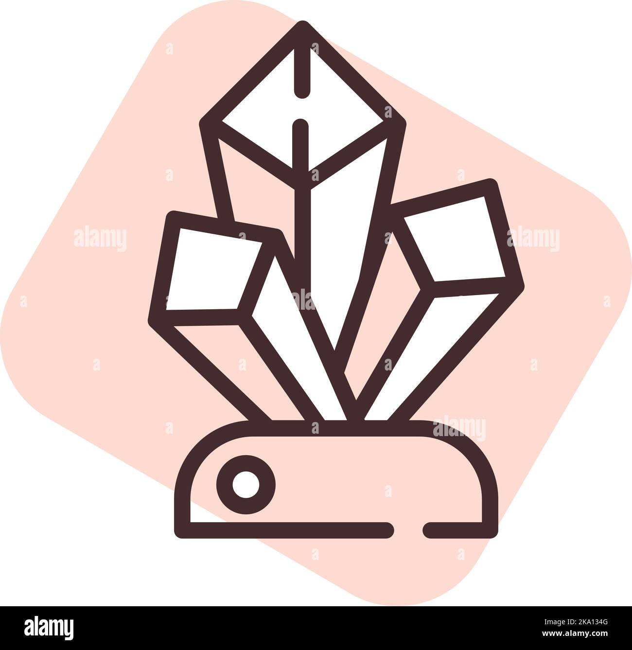 Luce notturna, illustrazione o icona, vettore su sfondo bianco. Illustrazione Vettoriale