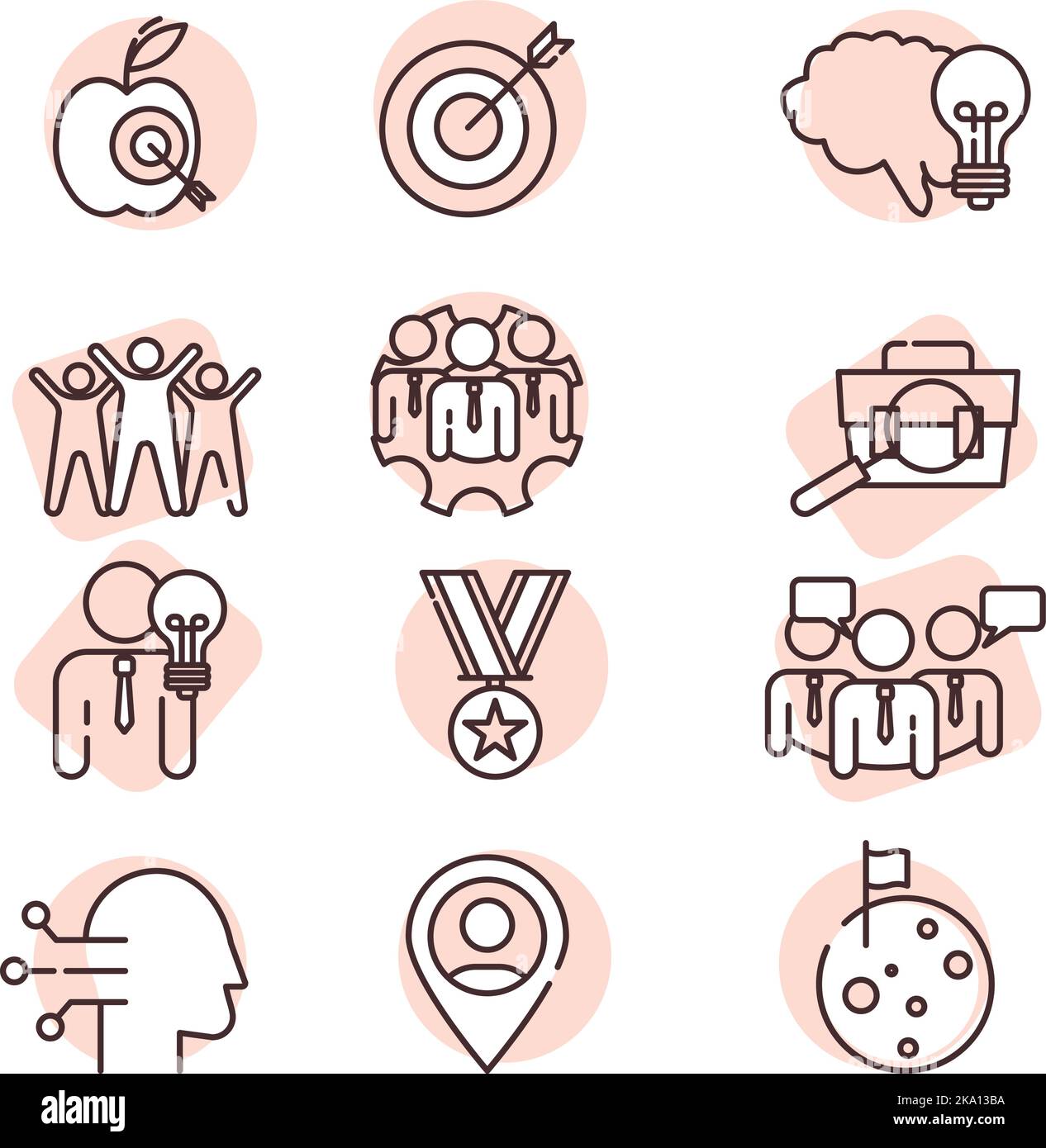 Persone e affari, illustrazione o icona, vettore su sfondo bianco. Illustrazione Vettoriale