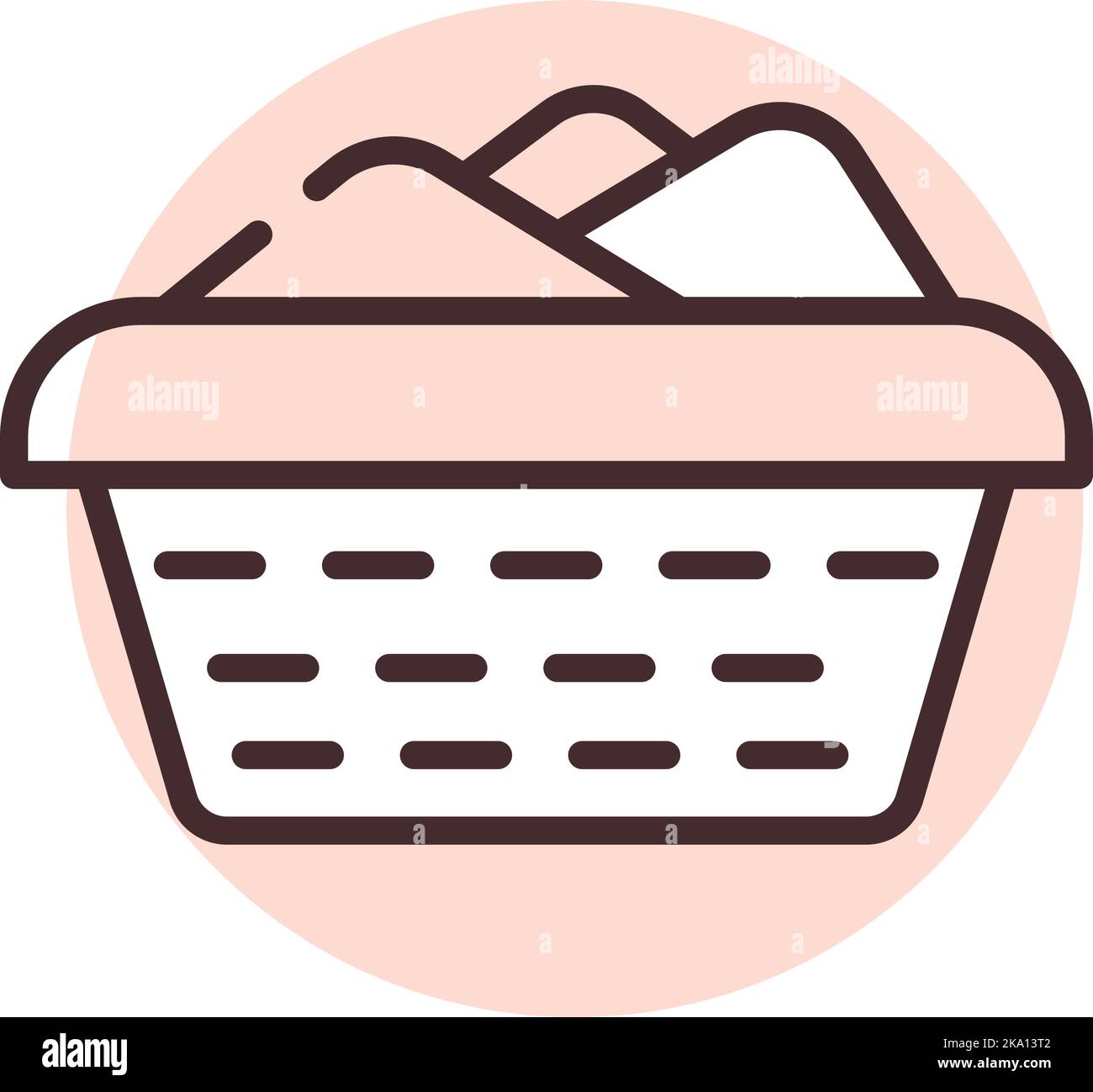 Cestello di purificazione, illustrazione o icona, vettore su sfondo bianco. Illustrazione Vettoriale