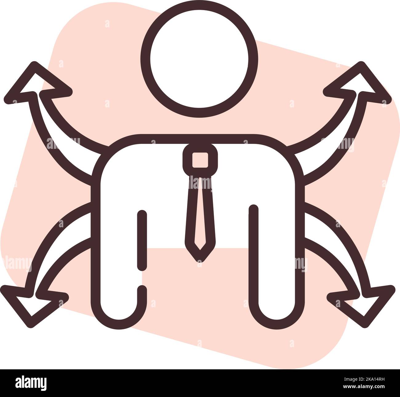 Lavoro di squadra attività multiple, illustrazione o icona, vettore su sfondo bianco. Illustrazione Vettoriale