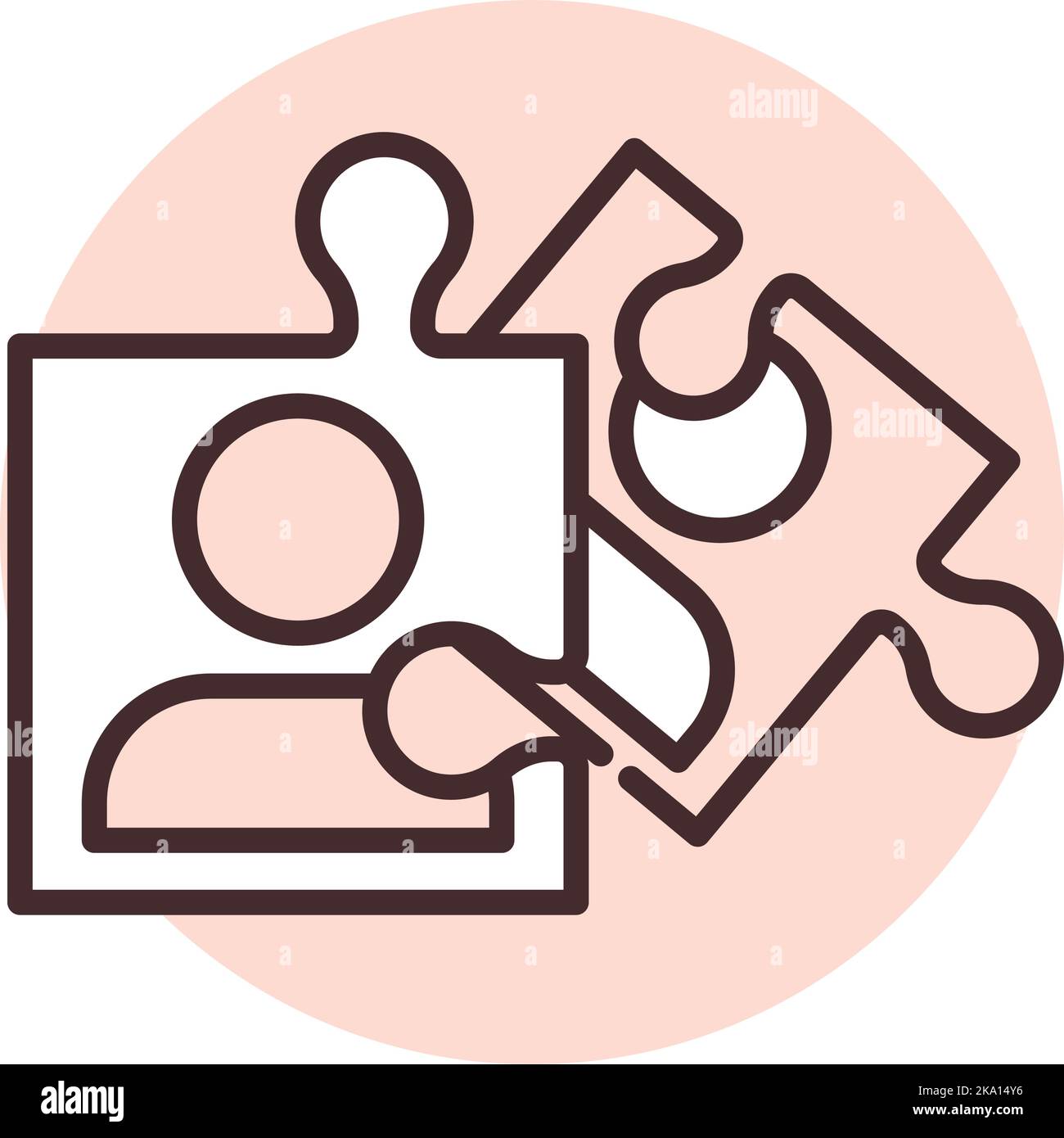 Squadra di lavoro, illustrazione o icona, vettore su sfondo bianco. Illustrazione Vettoriale