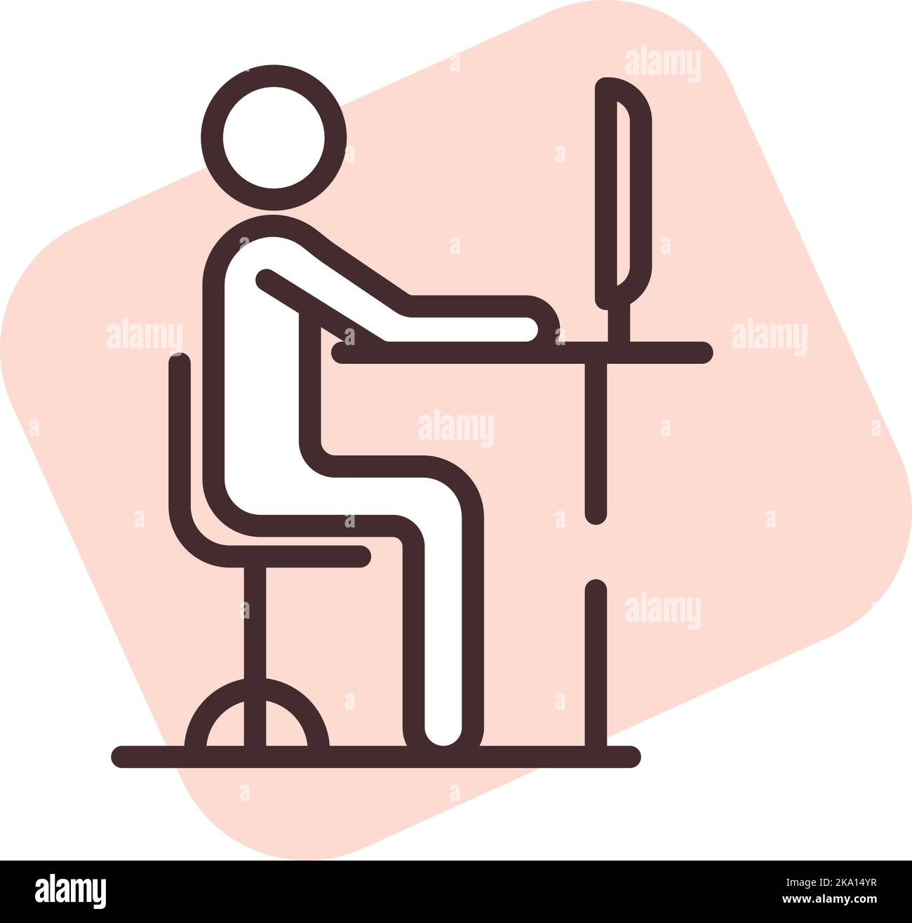 Lavoratore di squadra, illustrazione o icona, vettore su sfondo bianco. Illustrazione Vettoriale