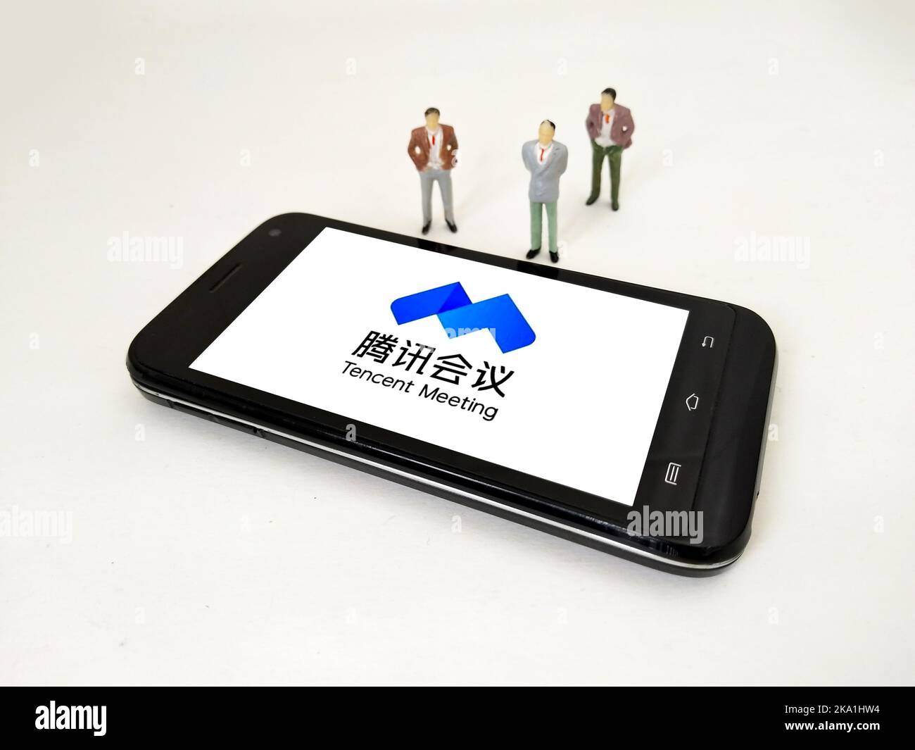 SUQIAN, CINA - 31 OTTOBRE 2022 - Finanza & Economia foto: Tencent meeting, Suqian City, Provincia di Jiangsu, Cina, 31 ottobre 2022. Foto Stock