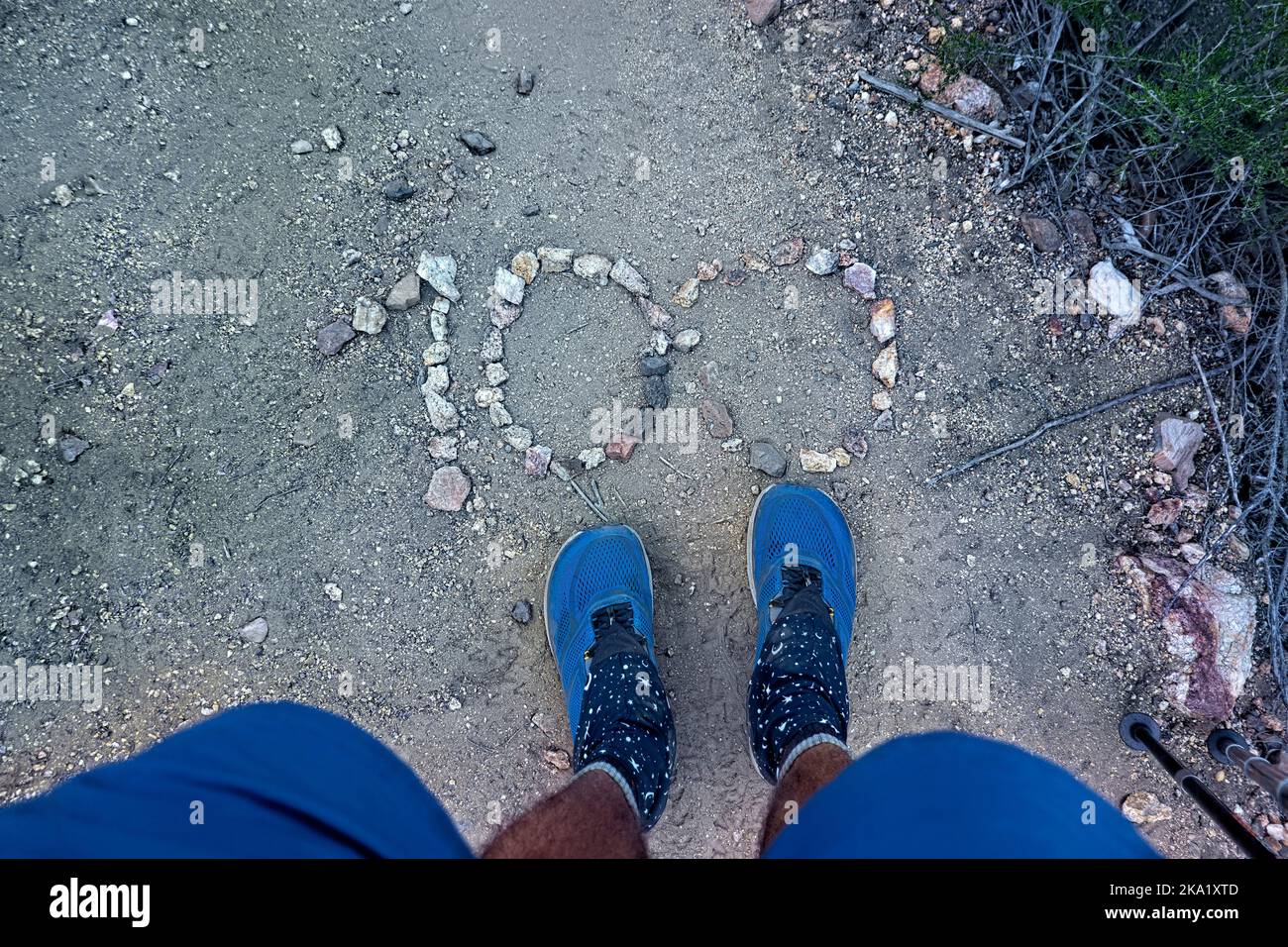 100 km circa sul Pacific Crest Trail, Warner Springs, California, Stati Uniti Foto Stock