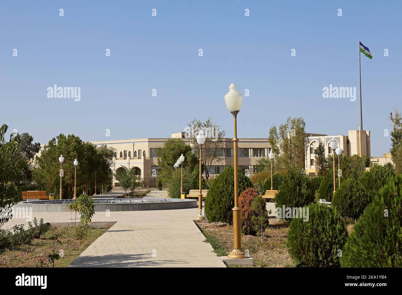 Khiva Residence Hotel, Yangi Turmush Street, Dishon Kala (Fortezza esterna), Khiva, Khorezm Provincia, Uzbekistan, Asia Centrale Foto Stock