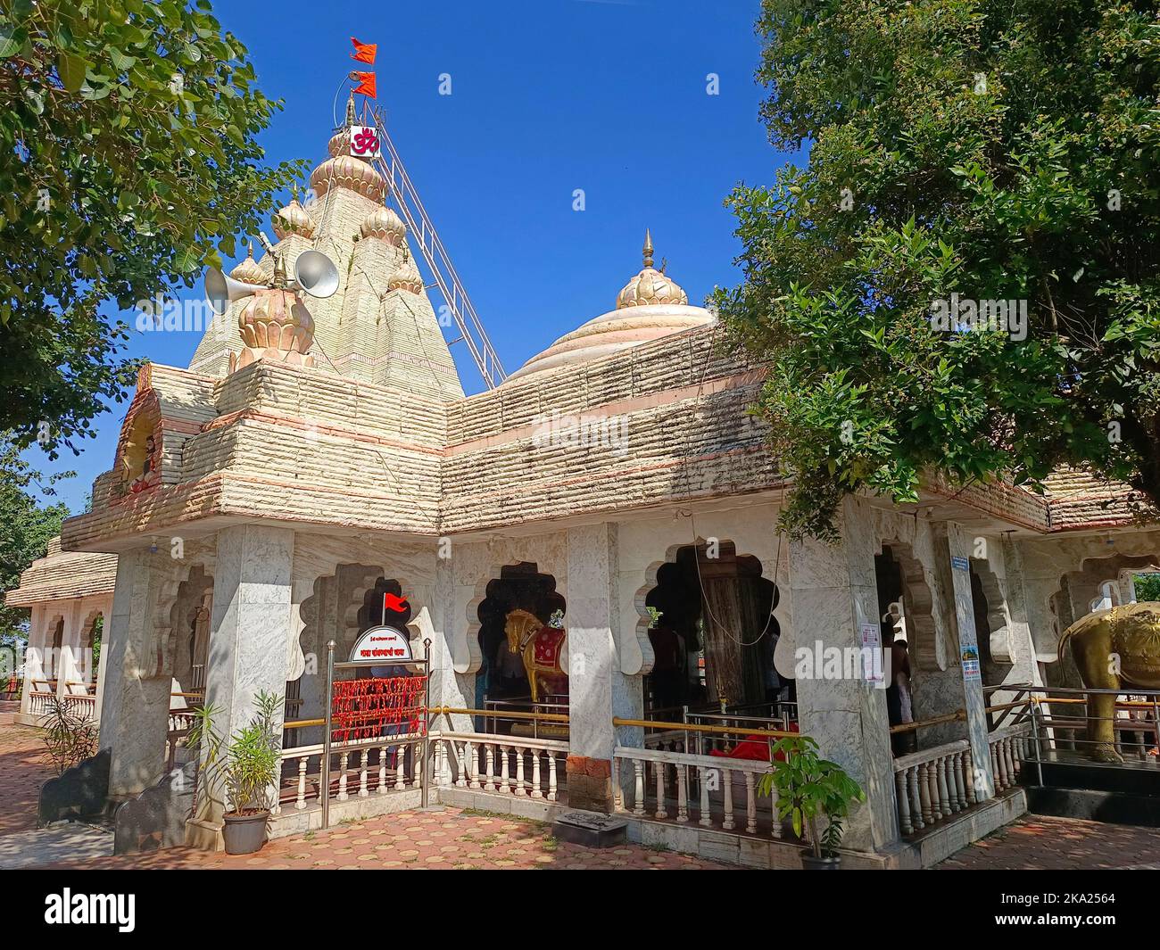 30 ottobre 2022, Pune, India, Tempio di Kanifnath vicino a Saswad, Shri Kanifnath Maharaj era uno dei nove insegnanti nella Sampradaya Navnath. Foto Stock