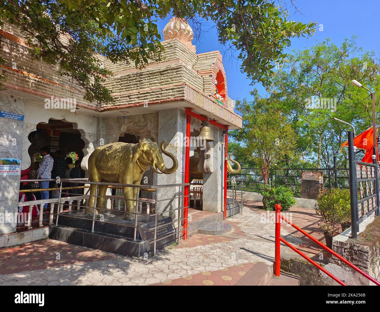 30 ottobre 2022, Pune, India, Tempio di Kanifnath vicino a Saswad, Shri Kanifnath Maharaj era uno dei nove insegnanti nella Sampradaya Navnath. Foto Stock