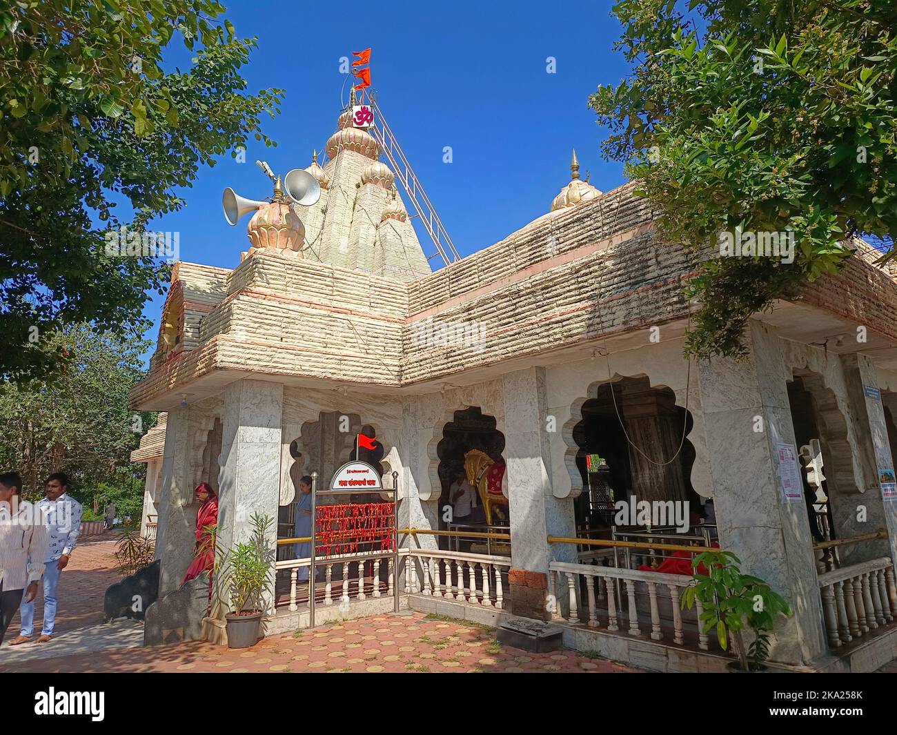 30 ottobre 2022, Pune, India, Tempio di Kanifnath vicino a Saswad, Shri Kanifnath Maharaj era uno dei nove insegnanti nella Sampradaya Navnath. Foto Stock
