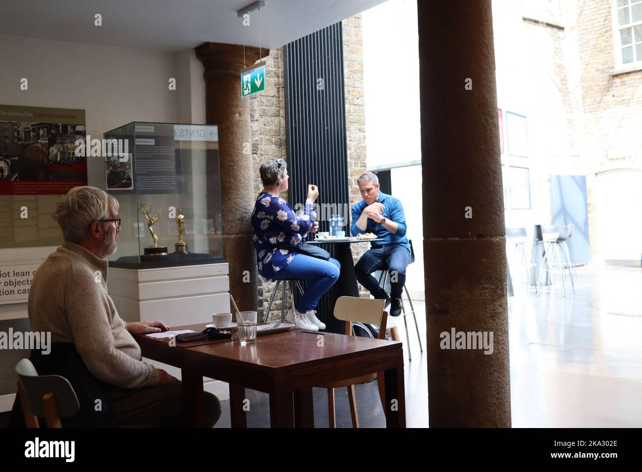 Cafe in The Irish Film, Istituto, Dublino Foto Stock