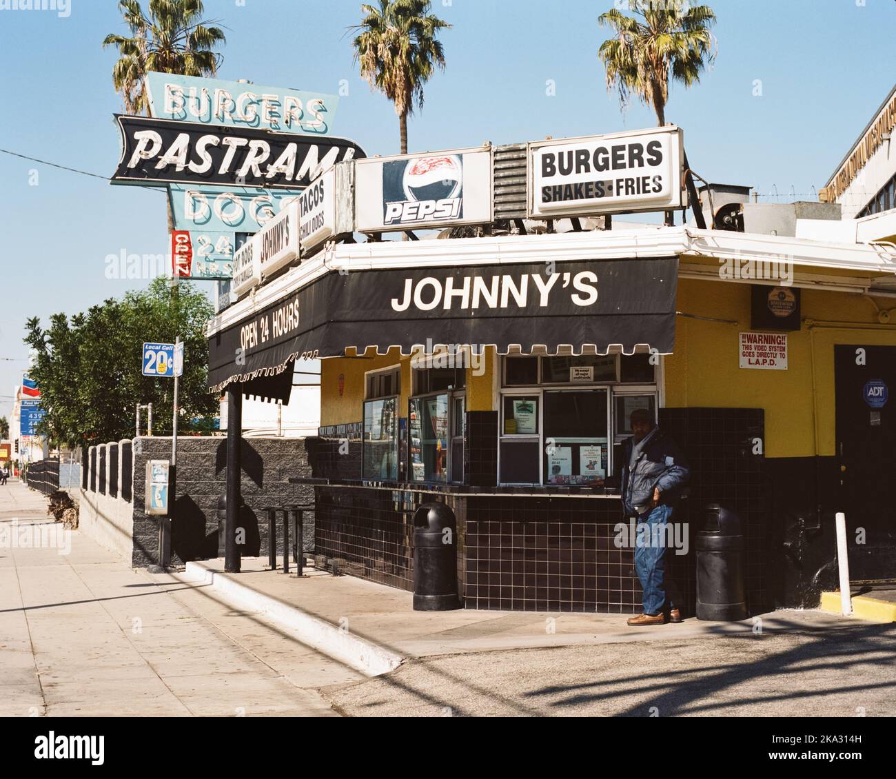 Un fast food in stile retrò a Los Angeles. Foto Stock
