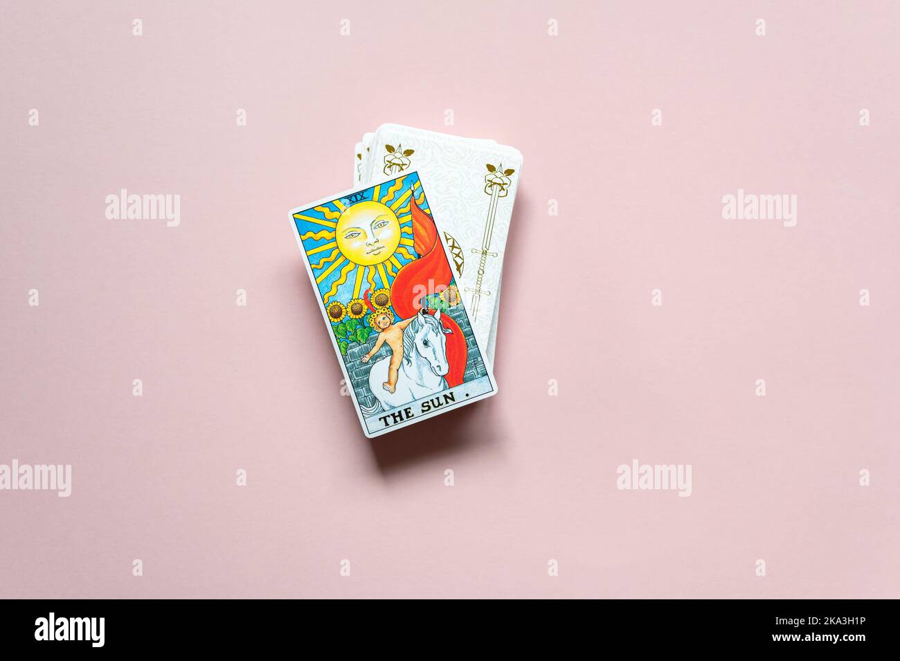 La carta classica del ponte Rider Waite Foto Stock