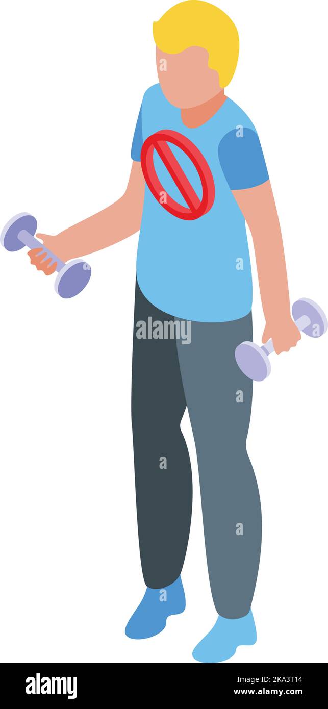 Doping sport icona vettore isometrico. Medicina steroide. Prova di iniezione Illustrazione Vettoriale