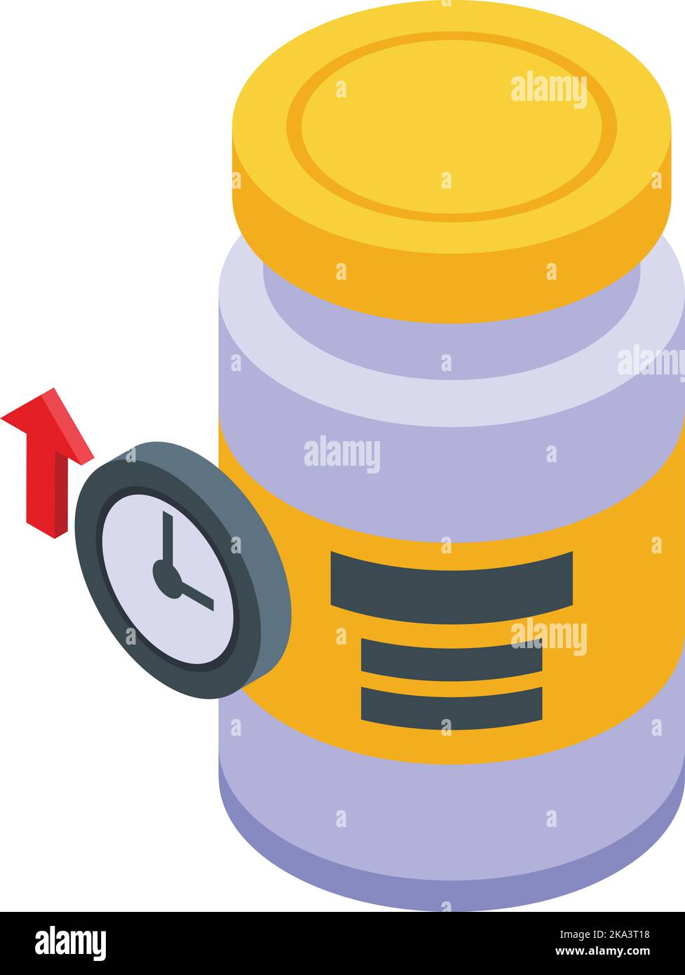 Fitness salute icona vettore isometrico. Sport doping. Farmaco Illustrazione Vettoriale