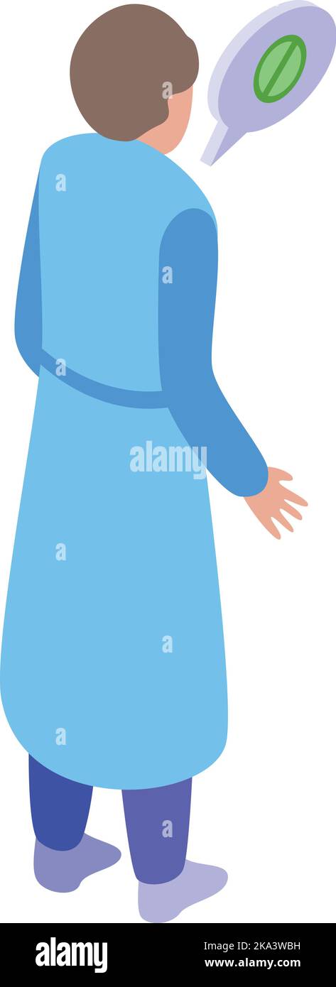 Drogante medico icona vettore isometrico. Sport dell'atleta. Farmaco Illustrazione Vettoriale