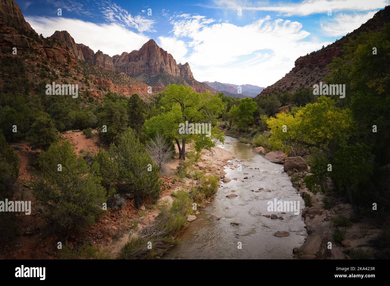 Parco Nazionale di Zion, Utah Foto Stock